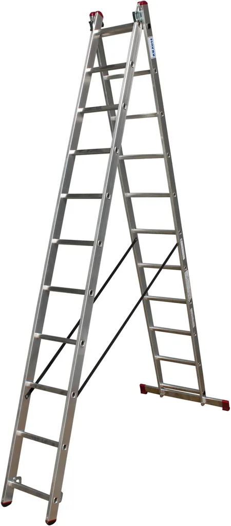 Échelle 2x11 échelons KRAUSE Corda pour travaux de toiture et façades