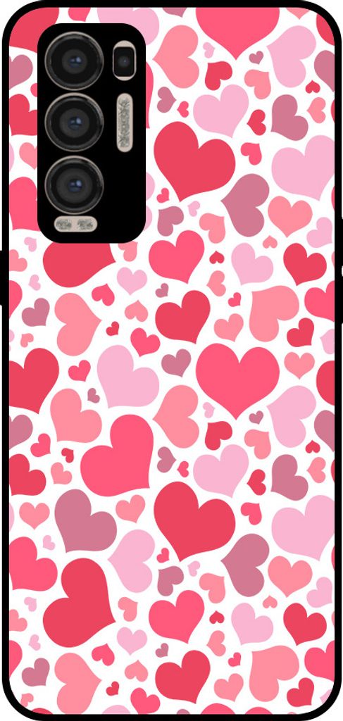 Smartphonica Telefon Fall geeignet für Oppo Find X3 Neo mit Herzen drucken - Herzen Design TPU Backcover Fall - Kinder Fall mit Herzen Design