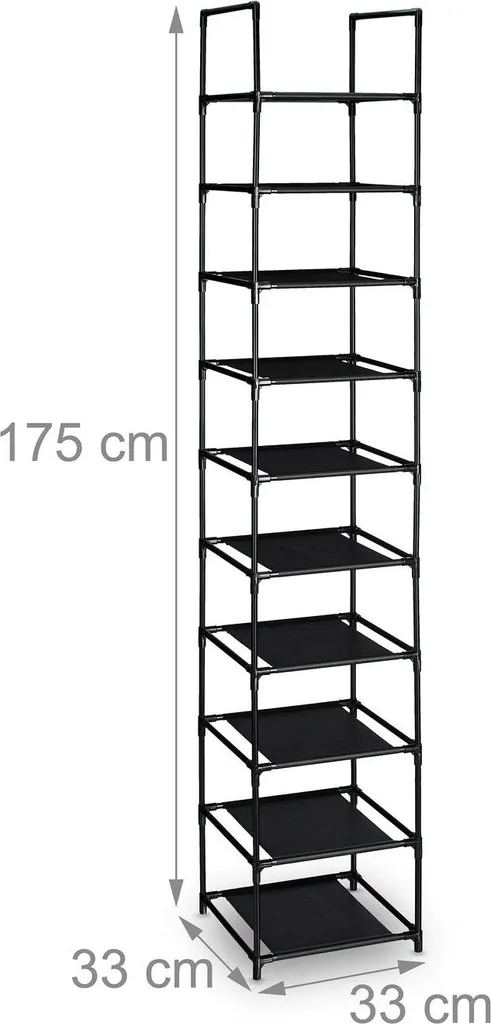 Étagère à chaussures étroite modulable - Structure en Acier Inoxydable - 4