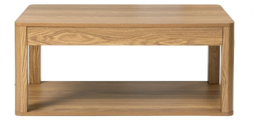 CALICOSY - Table basse avec 2 plateaux rectangulaires effet Image du produit 