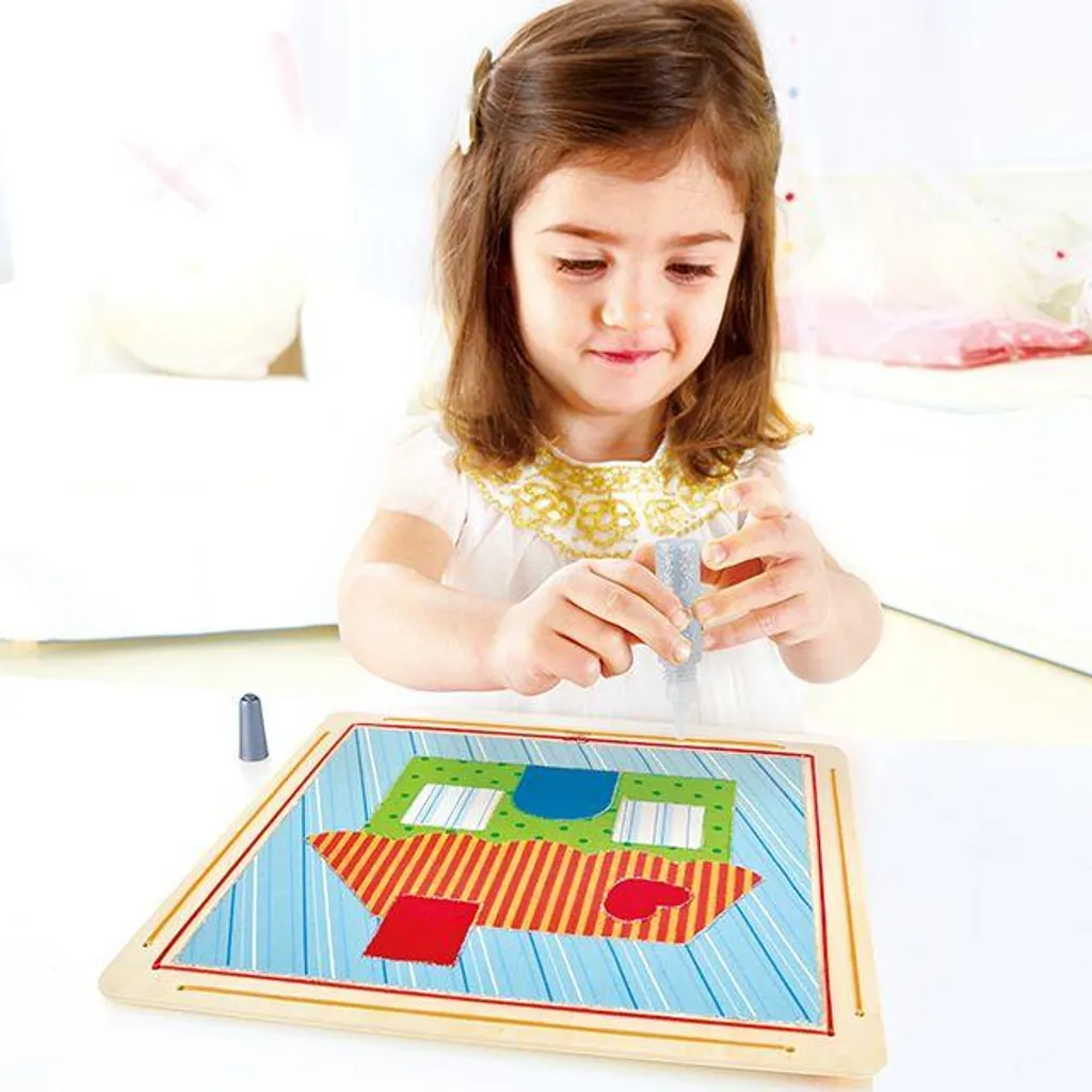 Hape E5105 Dream House DIY Collage | Kit Arte Montessori per Bambini - 3