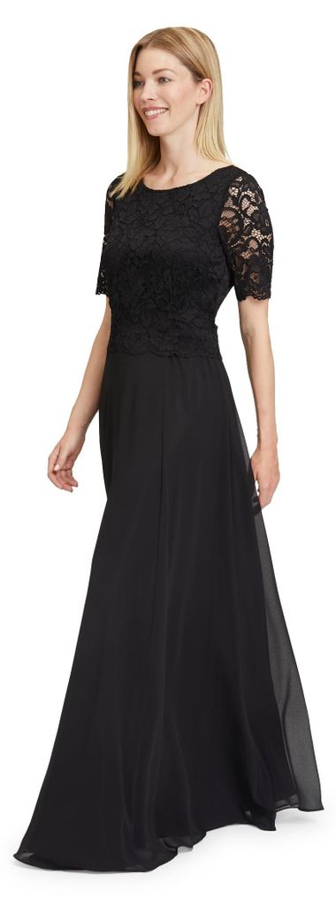 Vera Mont Damen Cocktailkleid mit Spitze, Schwarz, 38 Produktbild 