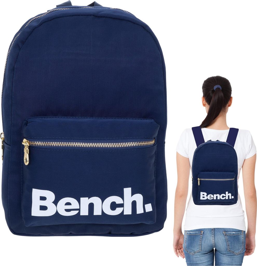 Rucksack Damen Freizeitrucksack Damenrucksack Bench Daypack small klein Handtaschenrucksack Mädchen backpack 64158 0600 Blau Uni + Schlüsseletui