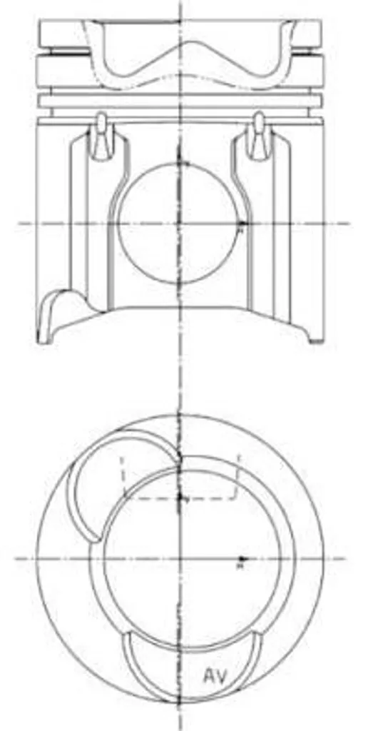 Piston de Moteur pour Opel Frontera A 940 - Qualité OE 686962 Standard