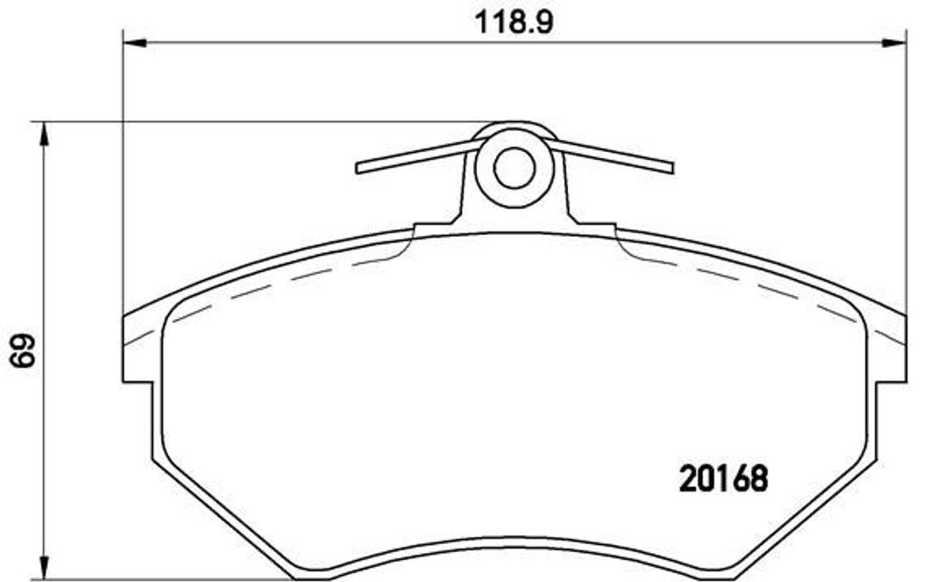 Brembo Bremsbelagsatz, Scheibenbremse Vorderachse P 85 015
