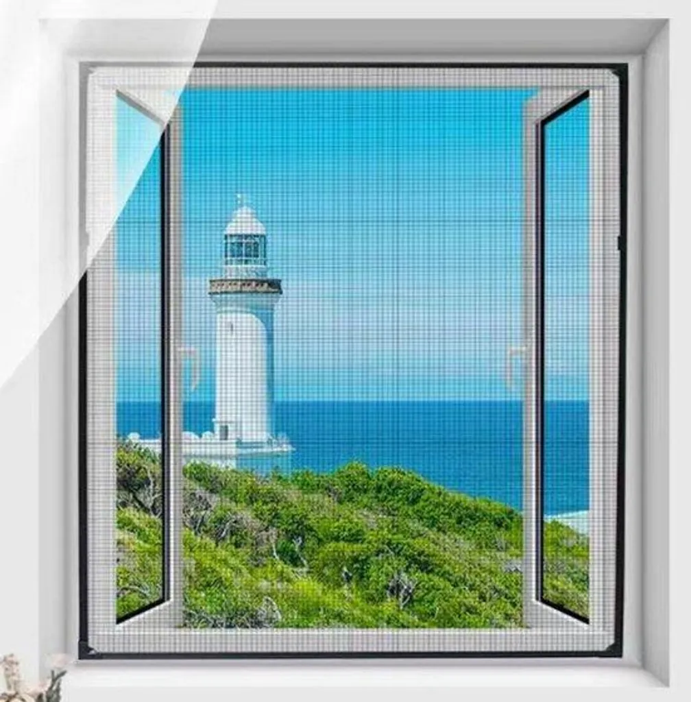 Store magnétique de balcon amovible et moustiquaire autocollante