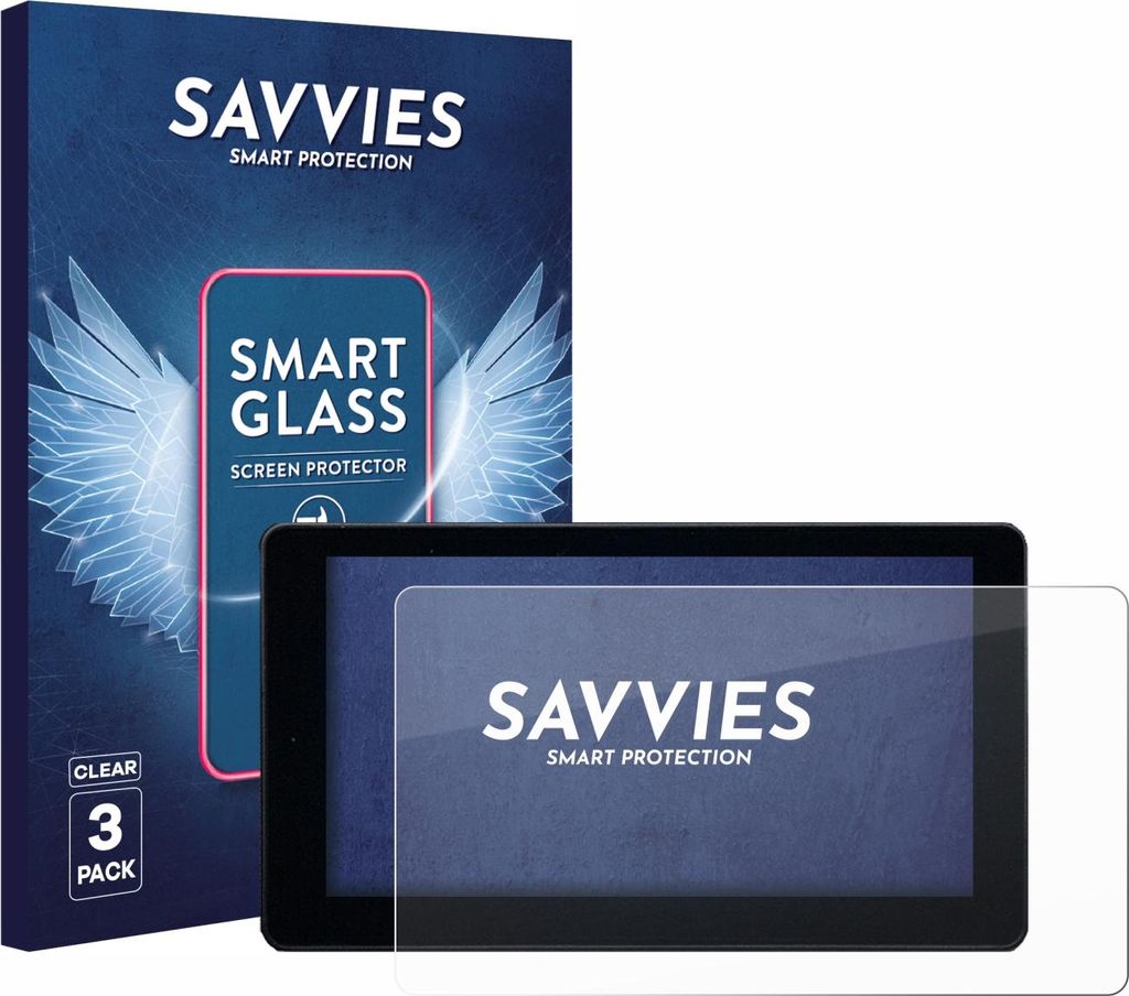 3x Savvies Schutzglas Folie für Zontes 368 K 9H Panzer Schutzfolie Glas Displayschutz klar transparent