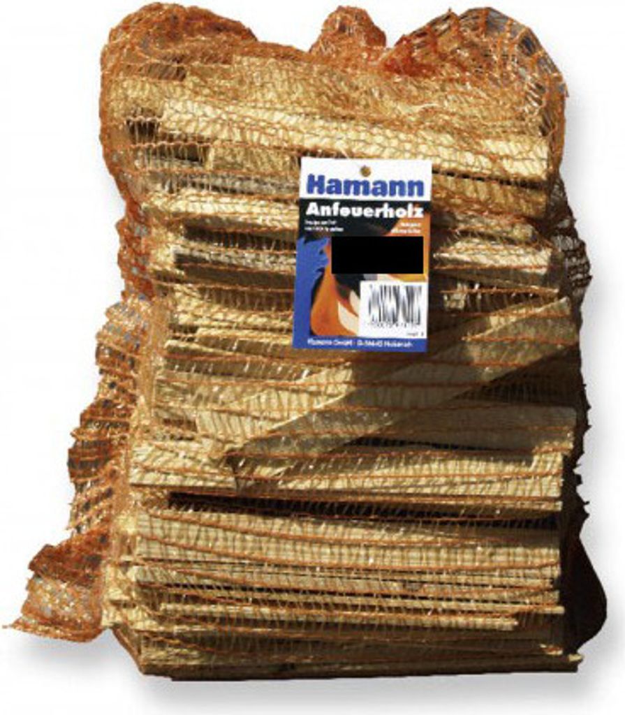 Anfeuerholz Brennholz im Netz 5dm³ Holzvolumen Produktbild 