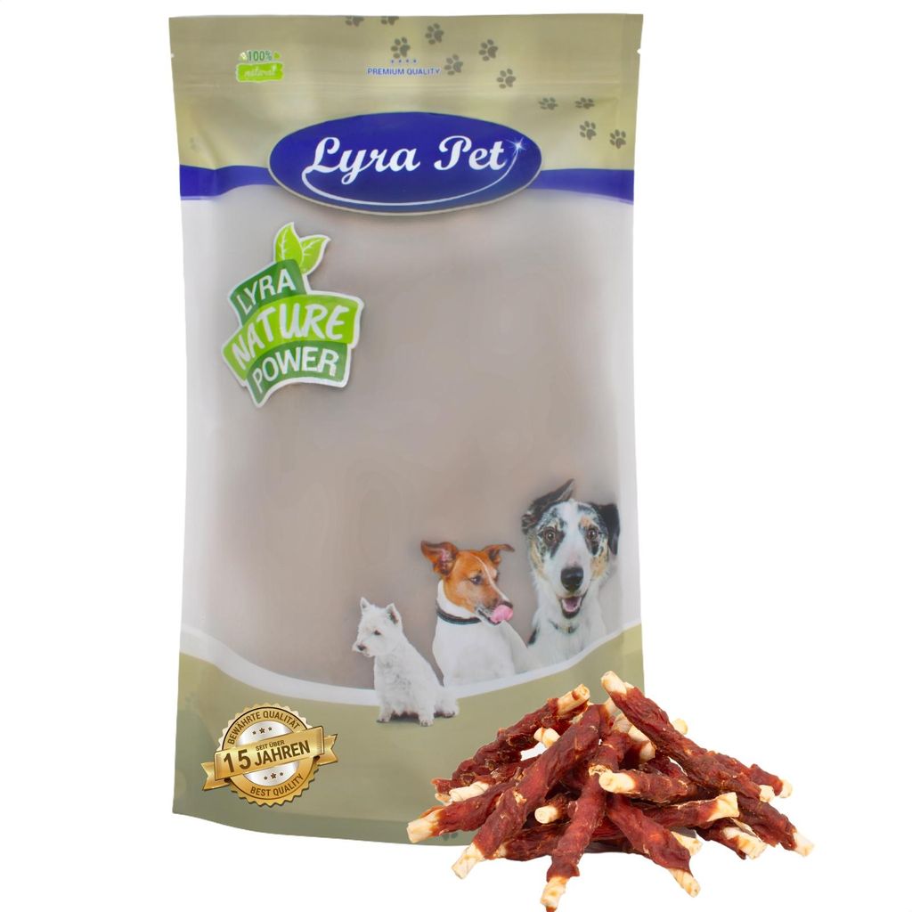1 kg Lyra Pet® Kaurollen mit Entenbruststreifen Produktbild 
