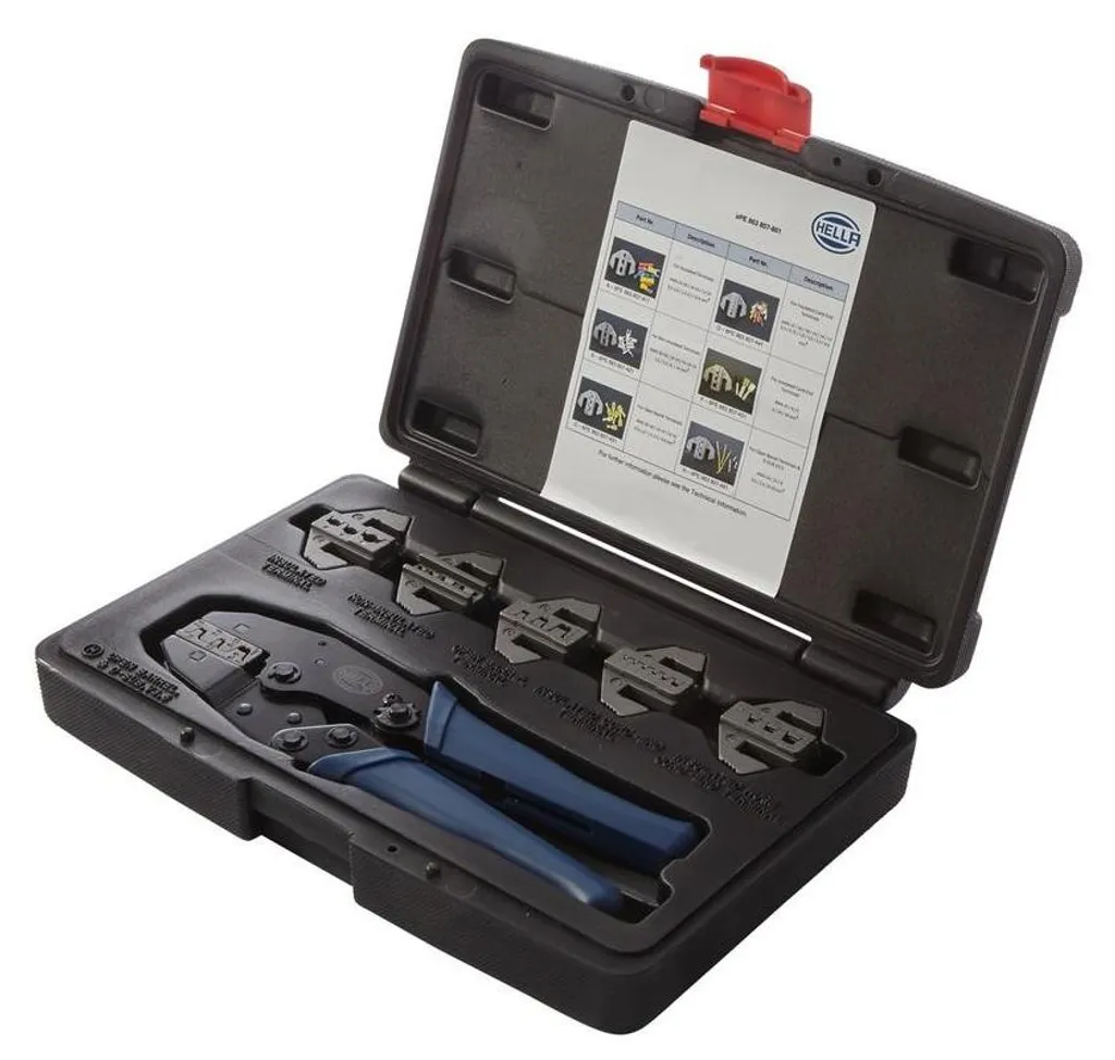 Kit sertissage HELLA Basic noir pour câblage automobile et circuit DIY - 6