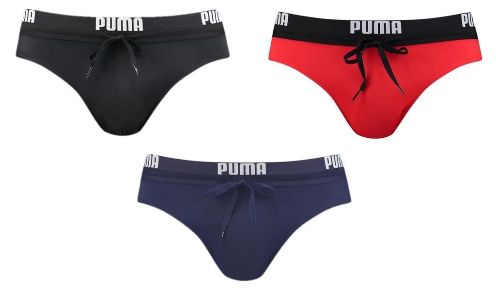 Puma Swim Herren Logo Brief Slip Badehose S bis XL NEU Produktbild 