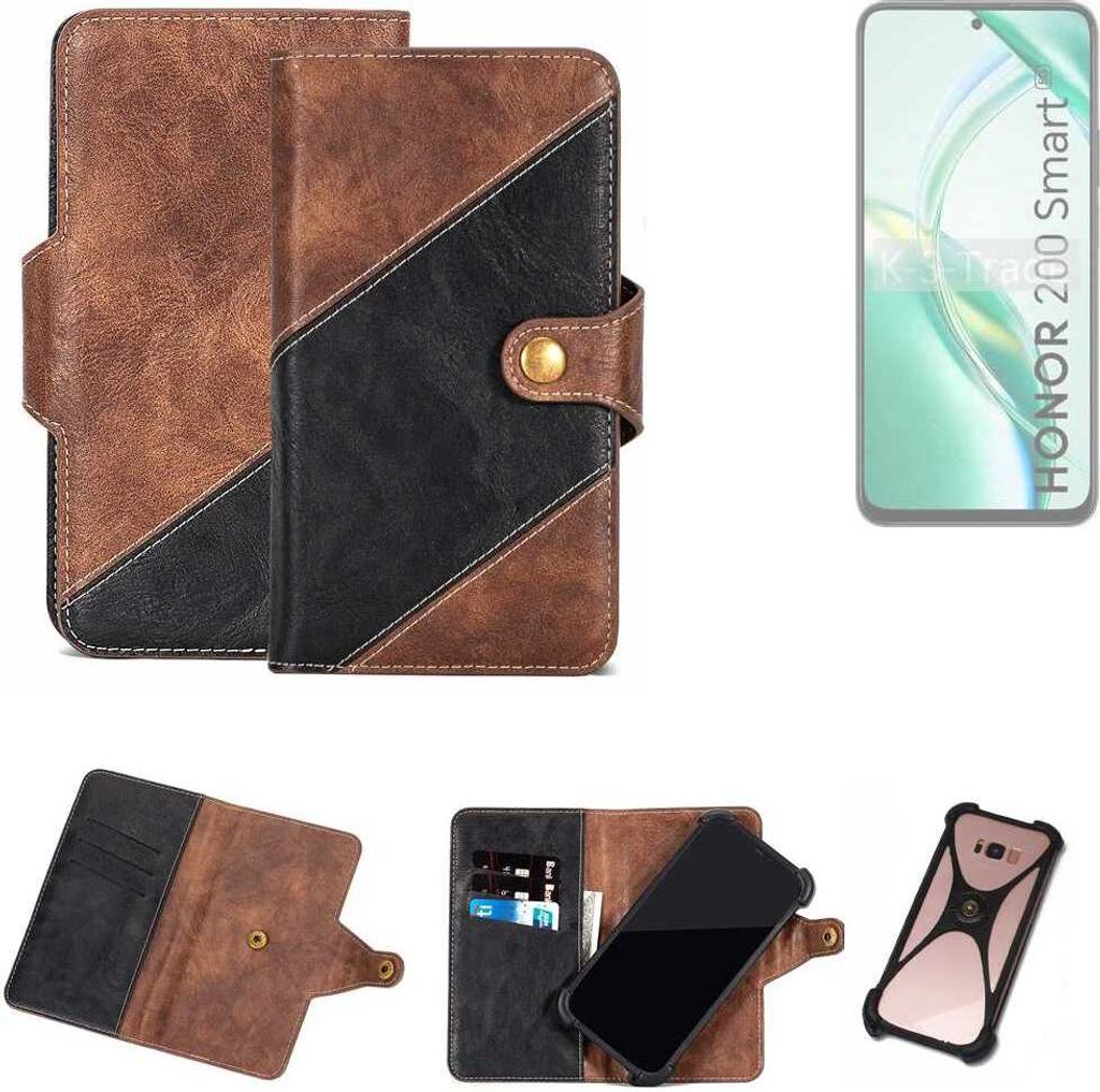 K-S-Trade Handyhülle Schutzhülle Bookstyle Case kompatibel mit Honor 200 Smart Klapphülle Cover Hülle Schutztasche 1x