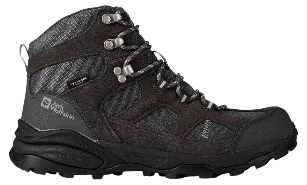 Jack Wolfskin - Wanderstiefel für Herren, Leder GT21715 (44,5 EU) (Schwarz)