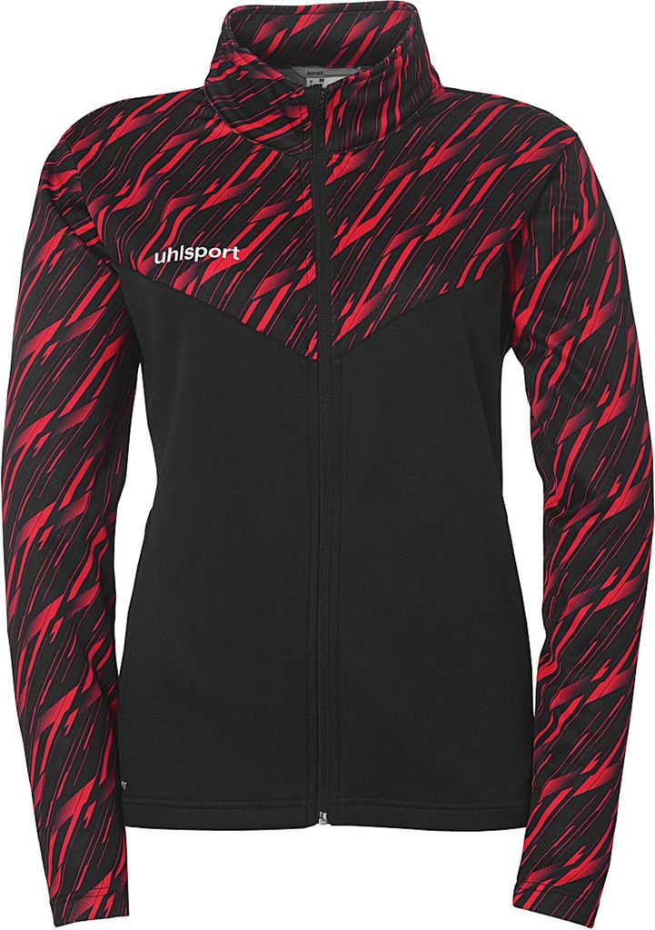 Uhlsport Progressive 28 Polyesterjacke Damen - Schwarz / Rot