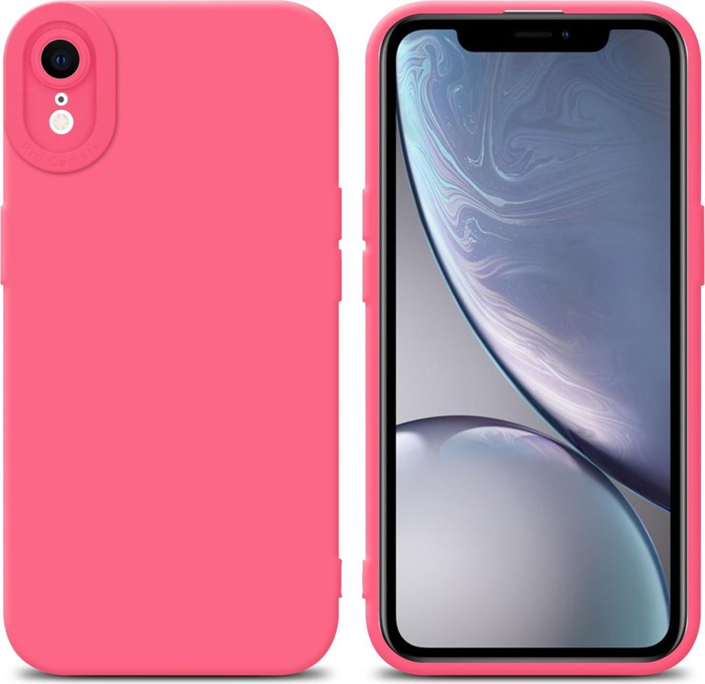 Cadorabo Hülle für Apple iPhone XR Schutz Hülle in Rot TPU Silikon Etui Case Handyhülle