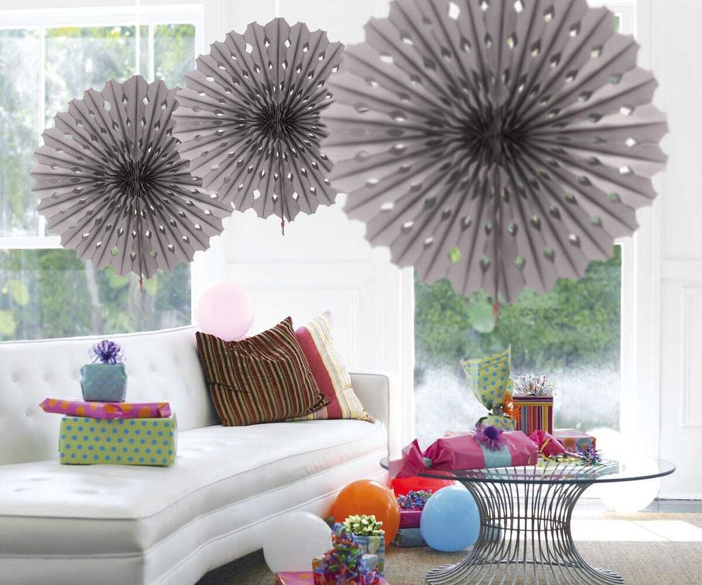 Folat 60351, Dekorativer Pom-Pom, Silber, Rund, 45 cm Produktbild 