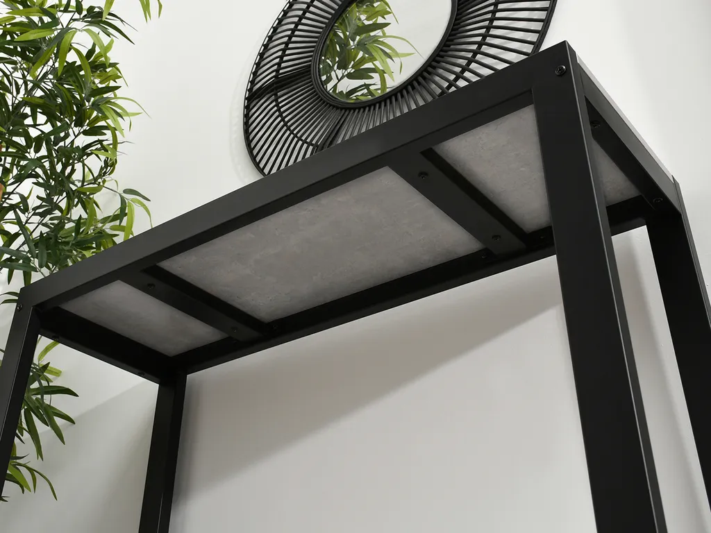 Console KRUM compacte noire et béton pour optimiser vos petits espaces - 8