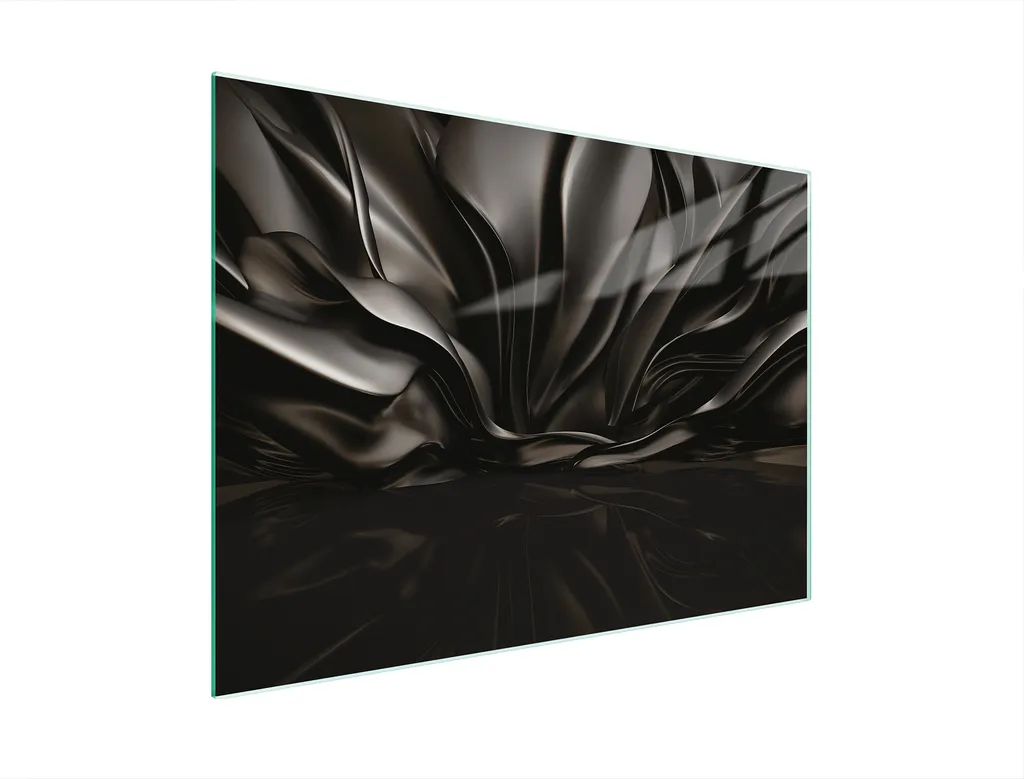 Tagliere in Vetro Nero Lucido 30x22 | Elegante Copriforno Multiglass