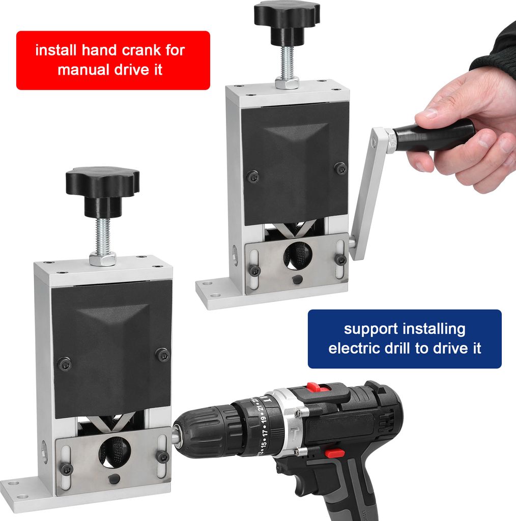 Abisoliermaschine Aluminiumlegierung Rahmen Manuelle Handkurbel Kupferdrahtabisoliermaschine für Kabel mit 2?15mm Durchmesser
