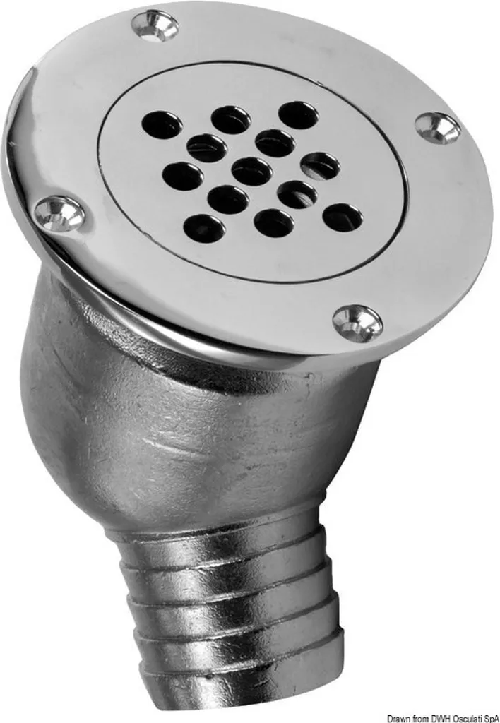Éviter l'eau stagnante : Passage de drainage cockpit 92 mm Inox 316