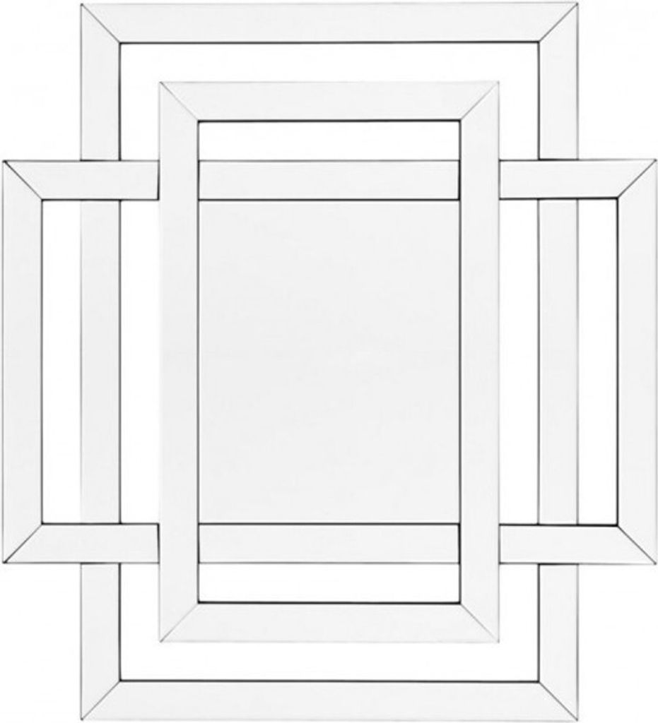 Casa Padrino Designer Luxus Wandspiegel 100 x H 110 cm - Luxus Hotel Spiegel