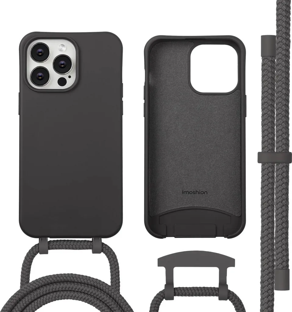 iMoshion iPhone 14 Pro Max Cover MagSafe e Catena Black Coffee