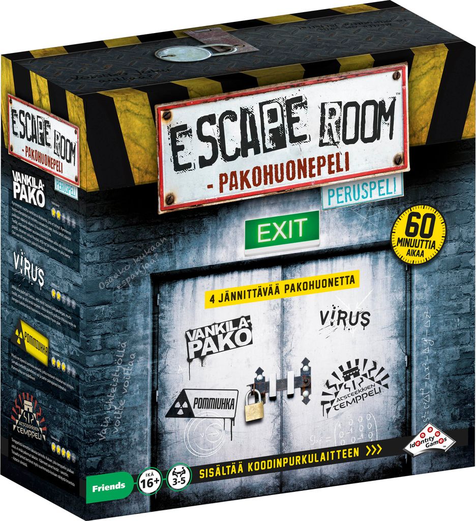 Žaidimas Escape Room - Pabėgimo kambarys (suomių kalba)
