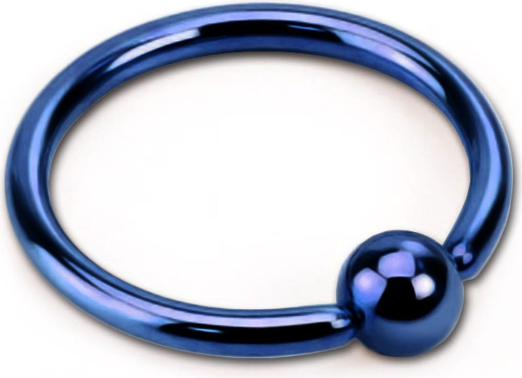 viva-adorno 1,2 x 8 x 3mm Piercing BCR Ball Closure Ring Produktbild 