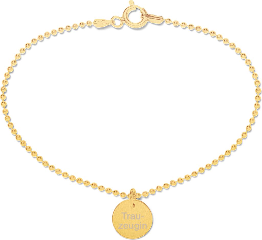 Beka & Bell Armband Soli Damen Trauzeugin Silber Gold Gr. M