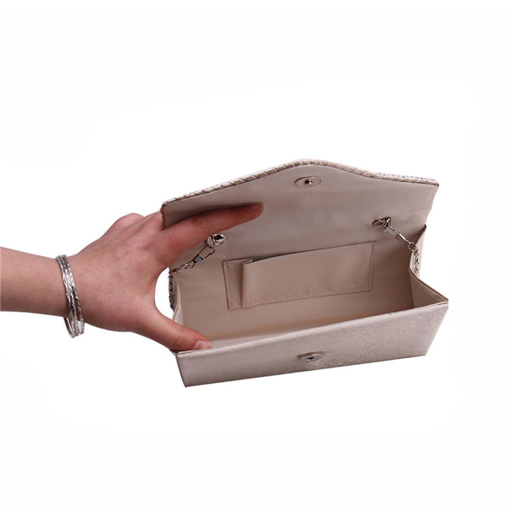 20 cm Damen Abend Satin Braut Diamant Damen Clutch Bag Produktbild 4