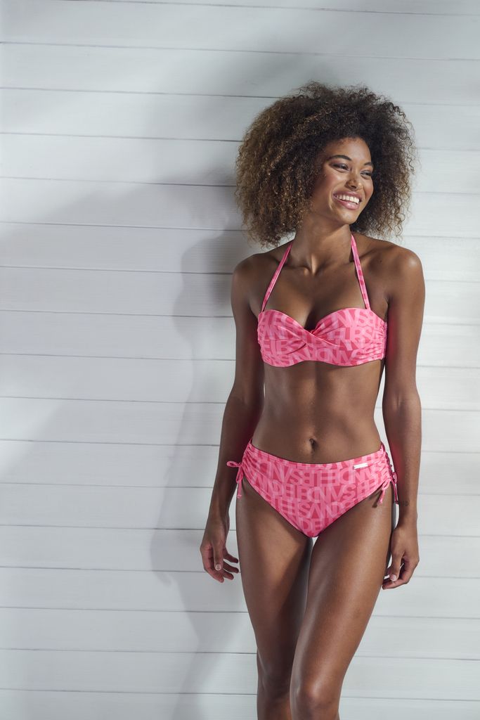 Elbsand Bügel-Bandeau-Bikini-Top koralle Größe 34 Cup E