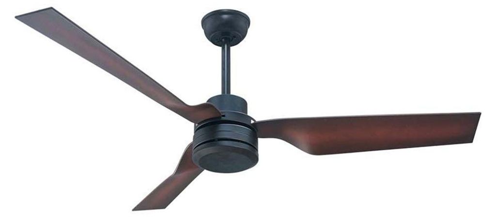 Deckenventilator, schwarz-braun, Timer, Fernbedienung, 132 Produktbild 