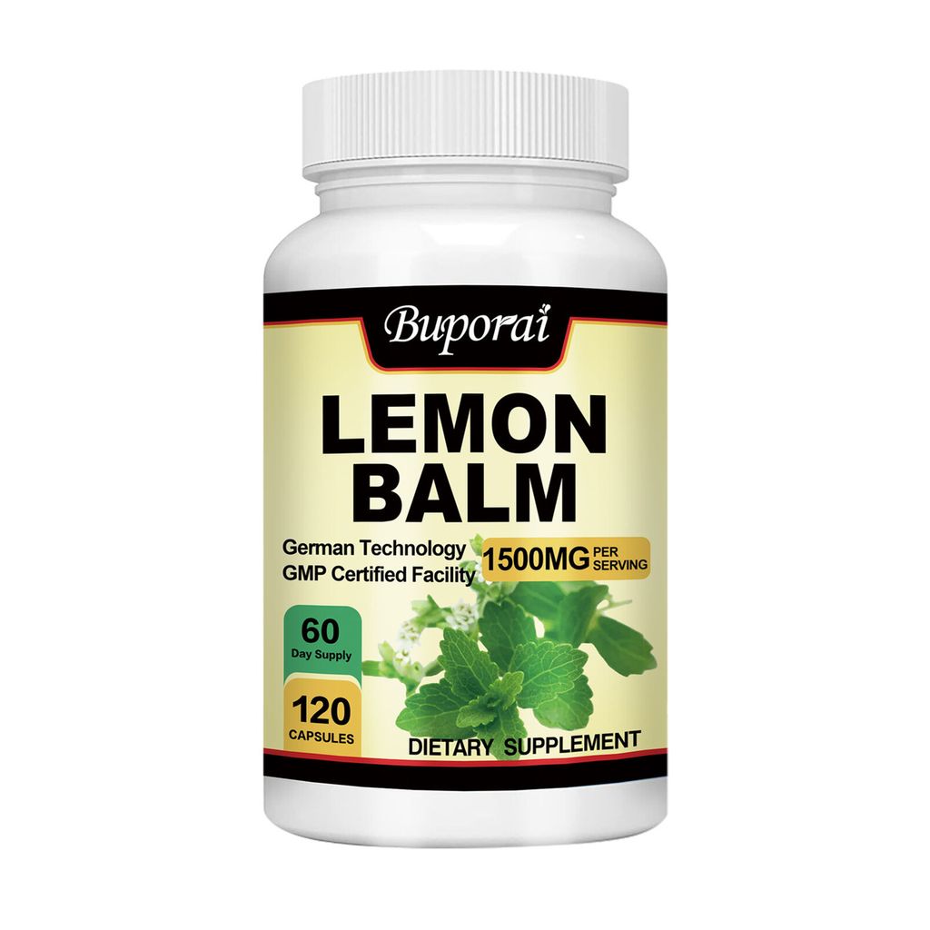 Lemon Balm Extract 1500 mg (120 Kapseln) Nahrungsergänzungsmittel, Stimmung, Entspannung, Schlaf und innere Ruhe