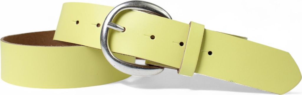 FRONHOFER Gürtel Damen 4 cm runde Gürtelschnalle mattsilber echt Ledergürtel