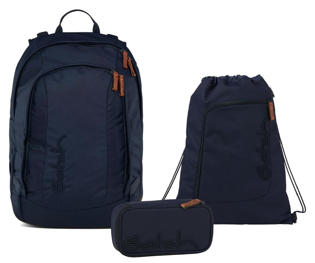 Satch, Schulrucksack-Set AIR Nordic Blue 3-teilig, ab 5. Produktbild 