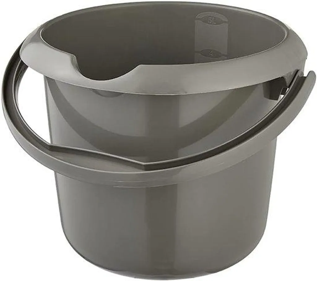 Fouet ergonomique gris éco 5L : graduation et confort d'utilisation