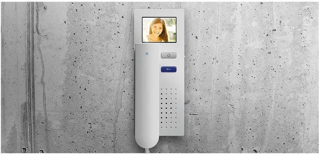Téléphone de Porte Vidéo 2 Fils TCS IVH4222-0140 Montage en Saillie