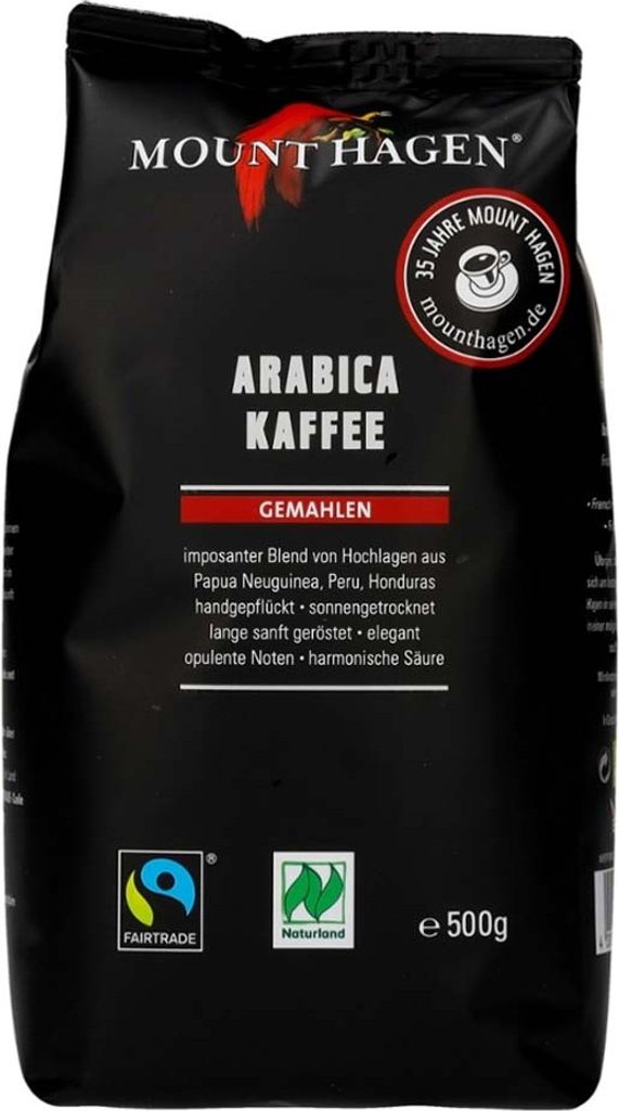 Arabica Kaffee - gemahlen 500g Produktbild 