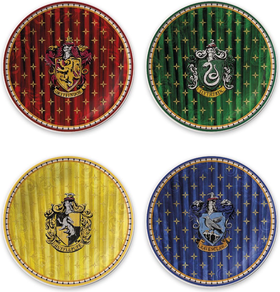 Ensemble de 4 assiettes à dessert Harry Potter, Egan Image du produit 