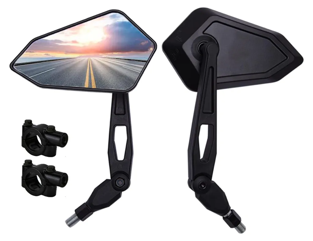 Rétroviseurs Moto de Tourisme et Quad pour Remplacement Guidon 22 mm