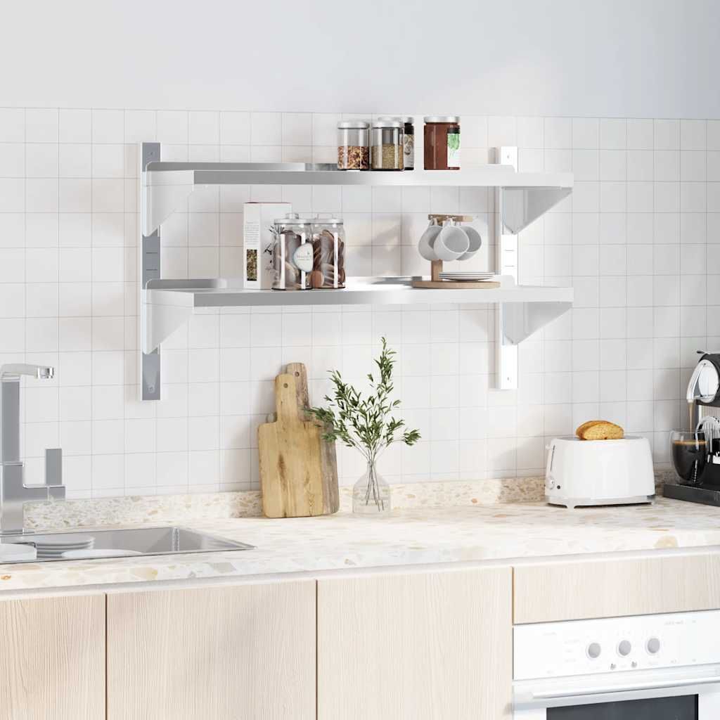 Étagère Murale SONGMICS - Industriel - Loft - Grège et Noir - 3 Niveaux - 12 x 30 x 11 cm - 5 kg - Maison