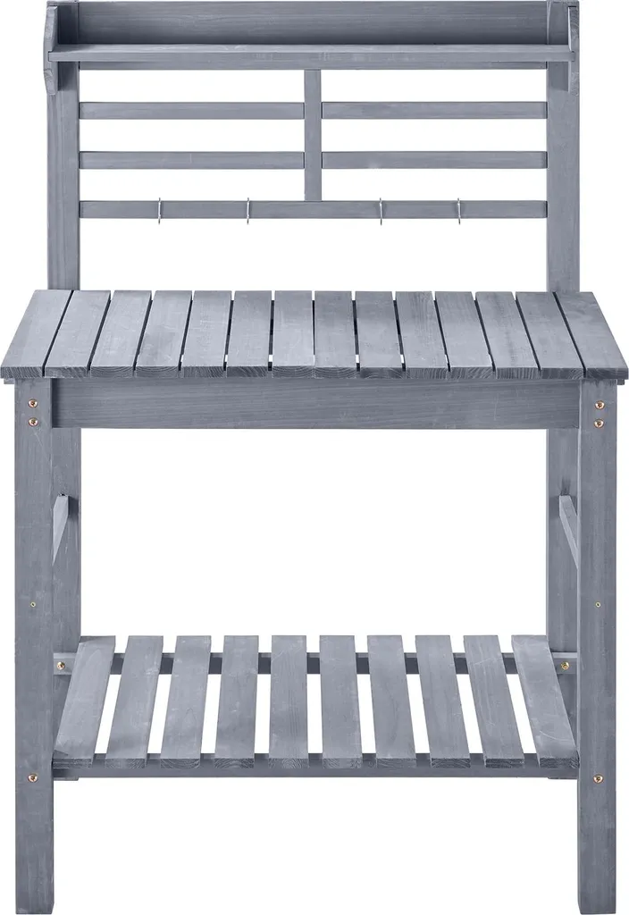 Table de jardin à hauteur ajustable et évier intégré bois SucceBuy