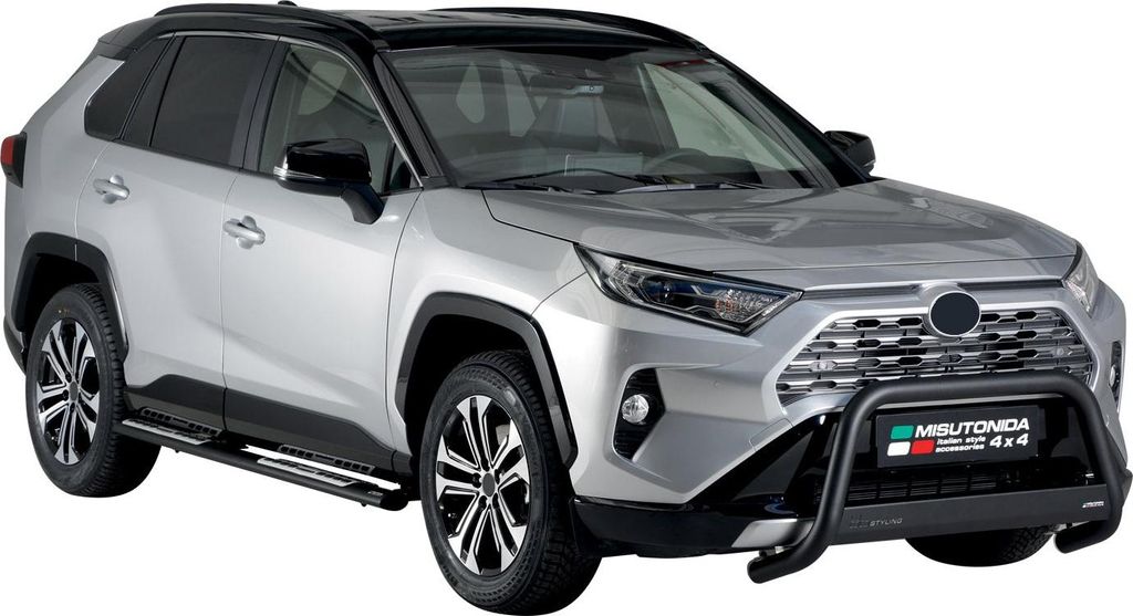 Stalowe progi boczne do Toyota RAV4 Hybrid 2019-2025 czarne Zdjęcie produktu 