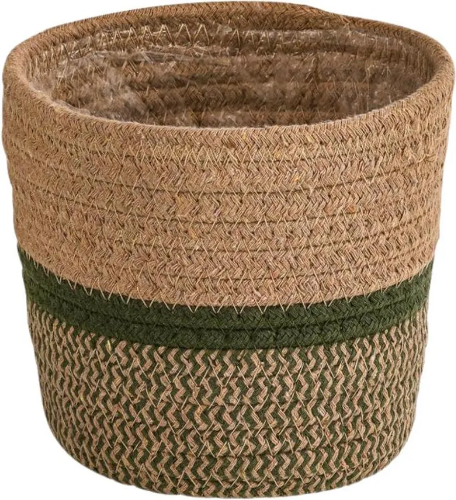 Panier pour plantes d'intérieur - Décoration salon et chambre en jonc naturel
