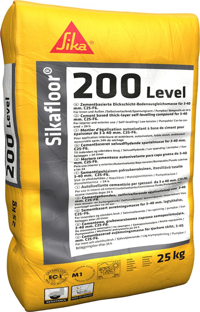 Sikafloor-200 Level Bodenausgleichsmasse 3-40mm 25kg Obrázok produktu 