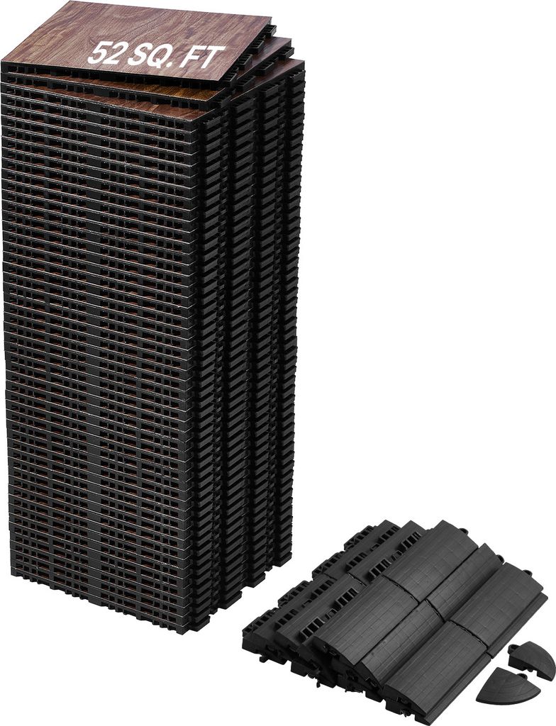 VEVOR Tanzbodenfliesen,  315x315x17,2 mm, 52-teiliger Produktbild 