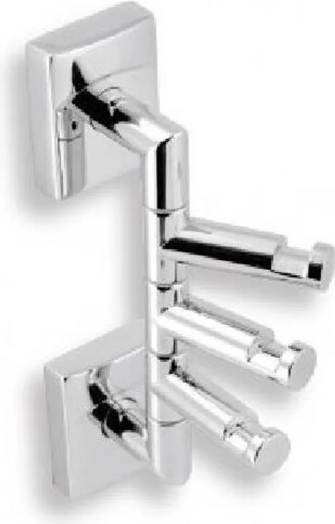 Support plat pivotant chrome brillant Metalia 12 pour cuisine moderne