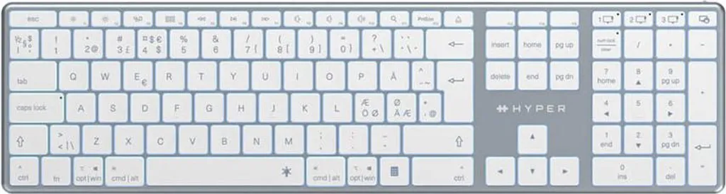 Clavier Sans Fil Bluetooth QWERTY HYPER HS2310NO pour Ordinateur et PC - 3