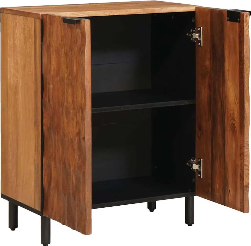 vidaXL Credenza Legno Acacia 60x33x75 cm - Mobiletto Salotto Rustico