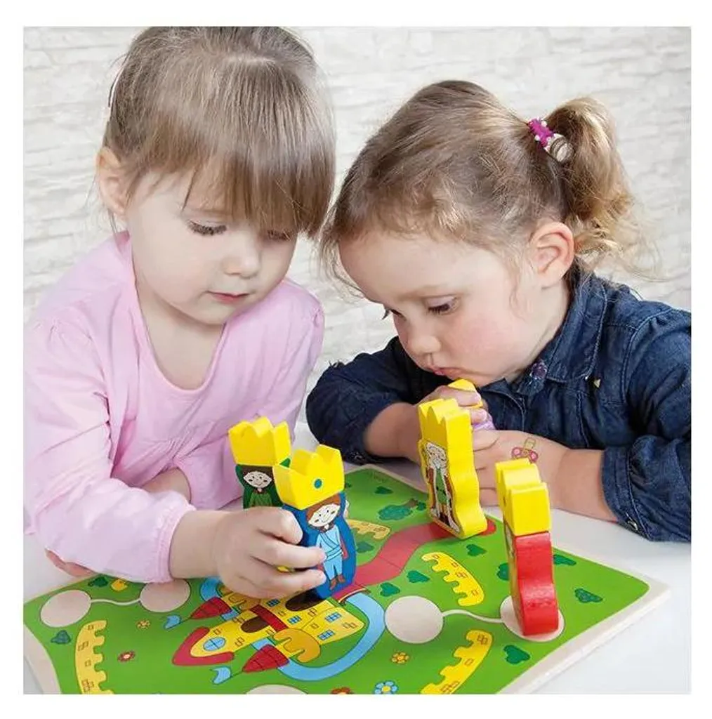 Beleduc Castelino Jeu de Construction en Bois Naturel pour Enfants